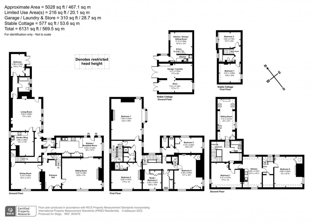 Floorplans For Nether Stowey, Bridgwater