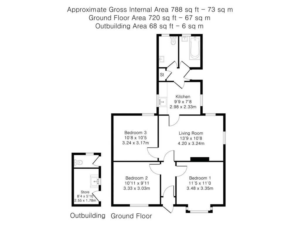 Floorplans For Radwinter Road, Sewards End, Saffron Walden
