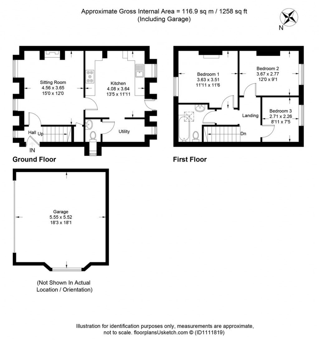 Floorplans For Flood Street, Stoke Gabriel, Totnes