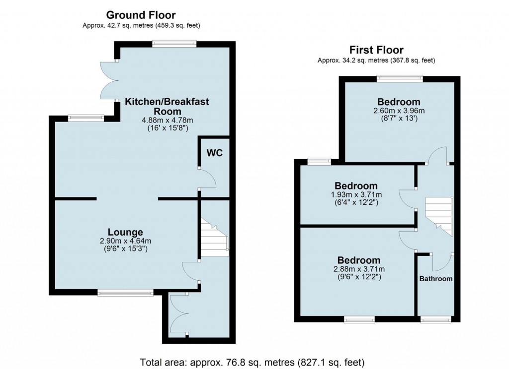 Floorplans For Austrey Lane, Newton Regis, Tamworth, B79