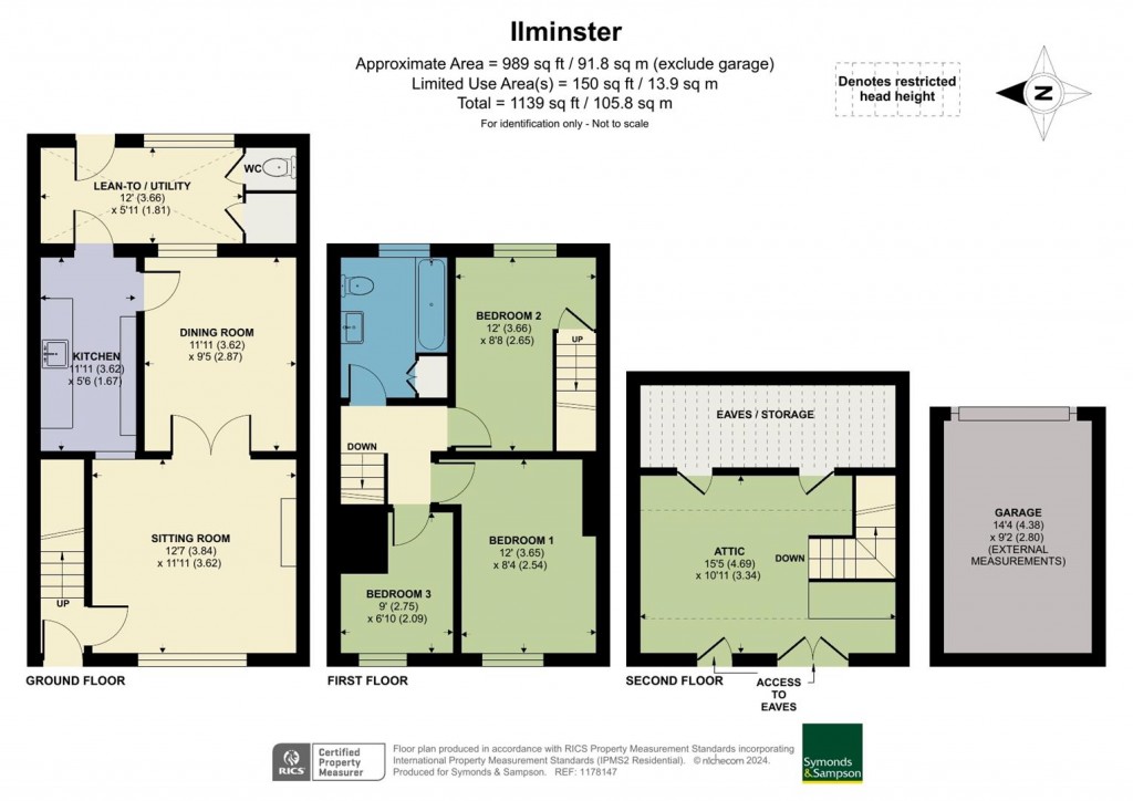 Floorplans For Winterhay Lane, Ilminster