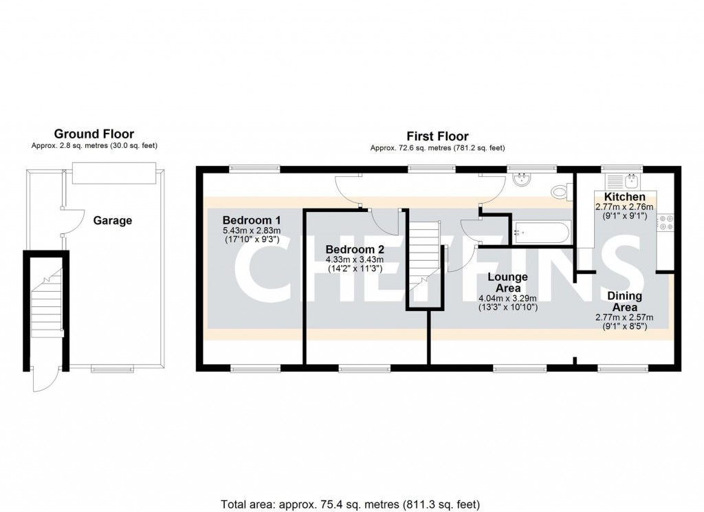 Floorplans For Kings Avenue, Ely