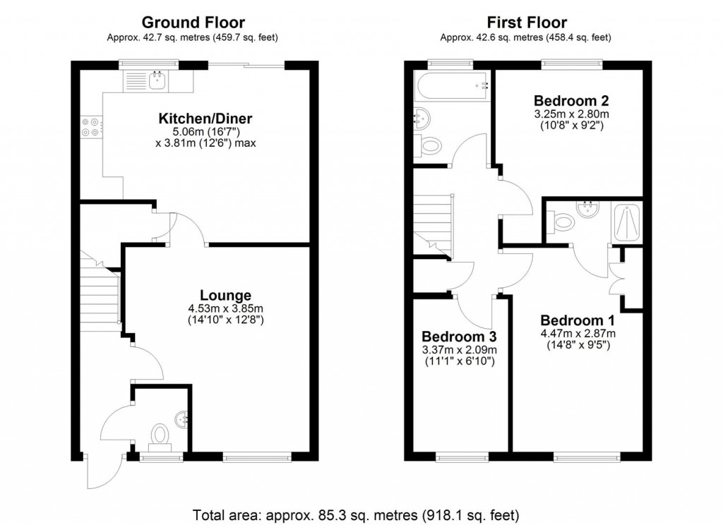 Floorplans For Yeomans Way, Littleport, Ely
