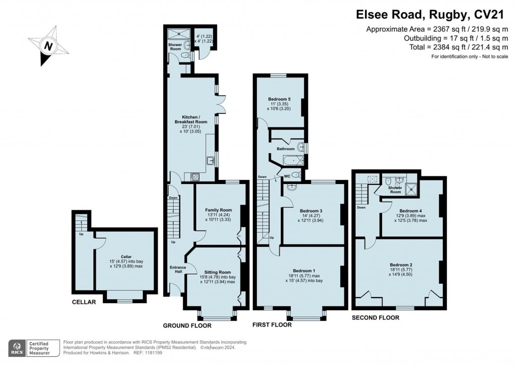 Floorplans For Elsee Road, Rugby, CV21