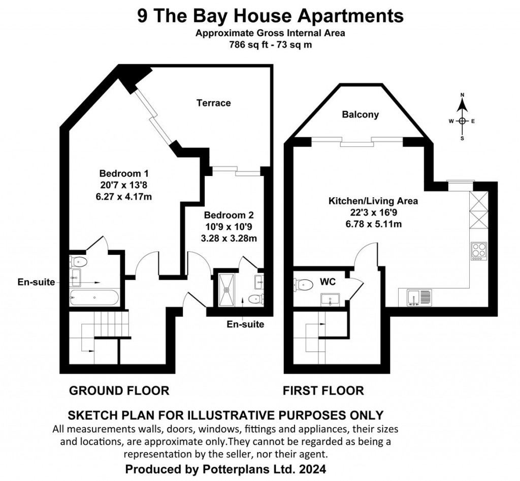 Floorplans For Shanklin, Isle of Wight