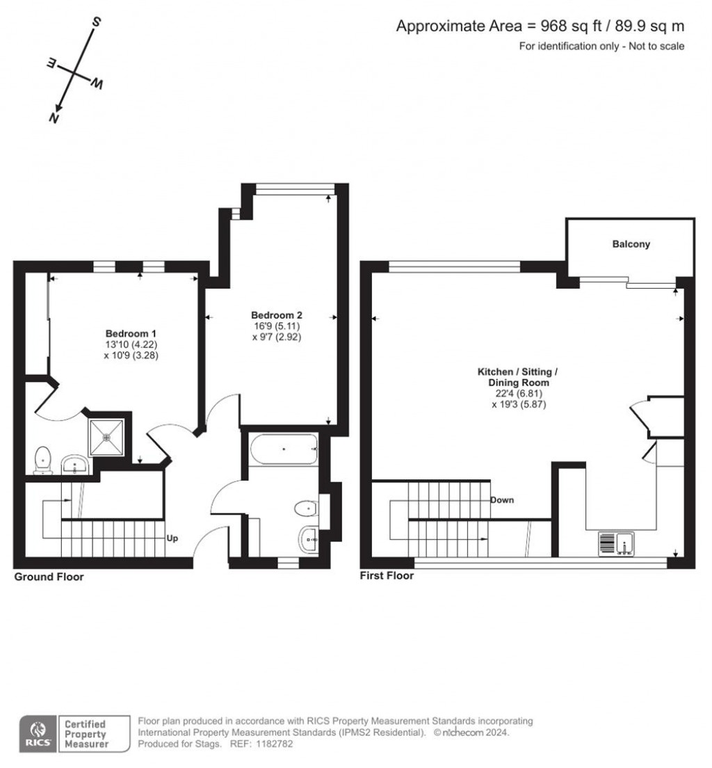 Floorplans For Bedford Street, Exeter
