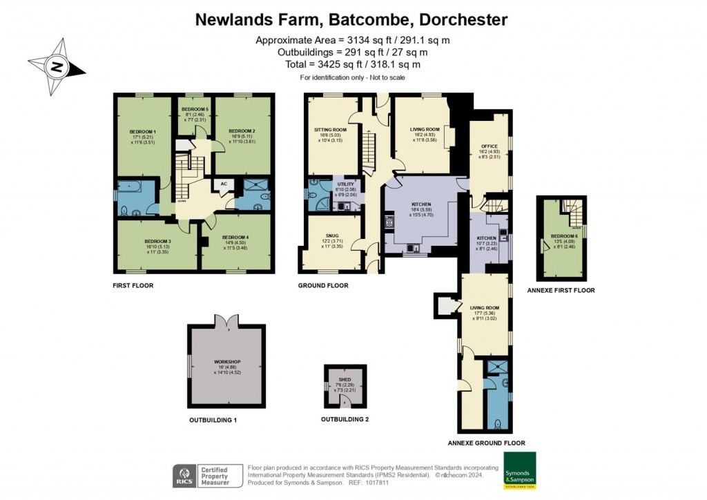 Floorplans For Batcombe, Dorchester