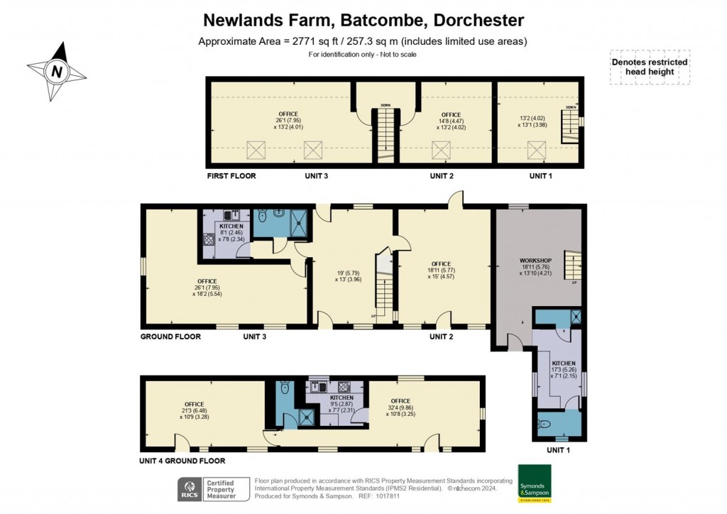 Floorplans For Batcombe, Dorchester