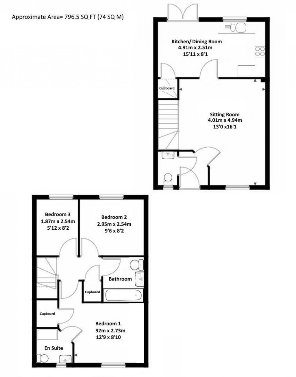 Floorplans For Old Well Road, Okehampton
