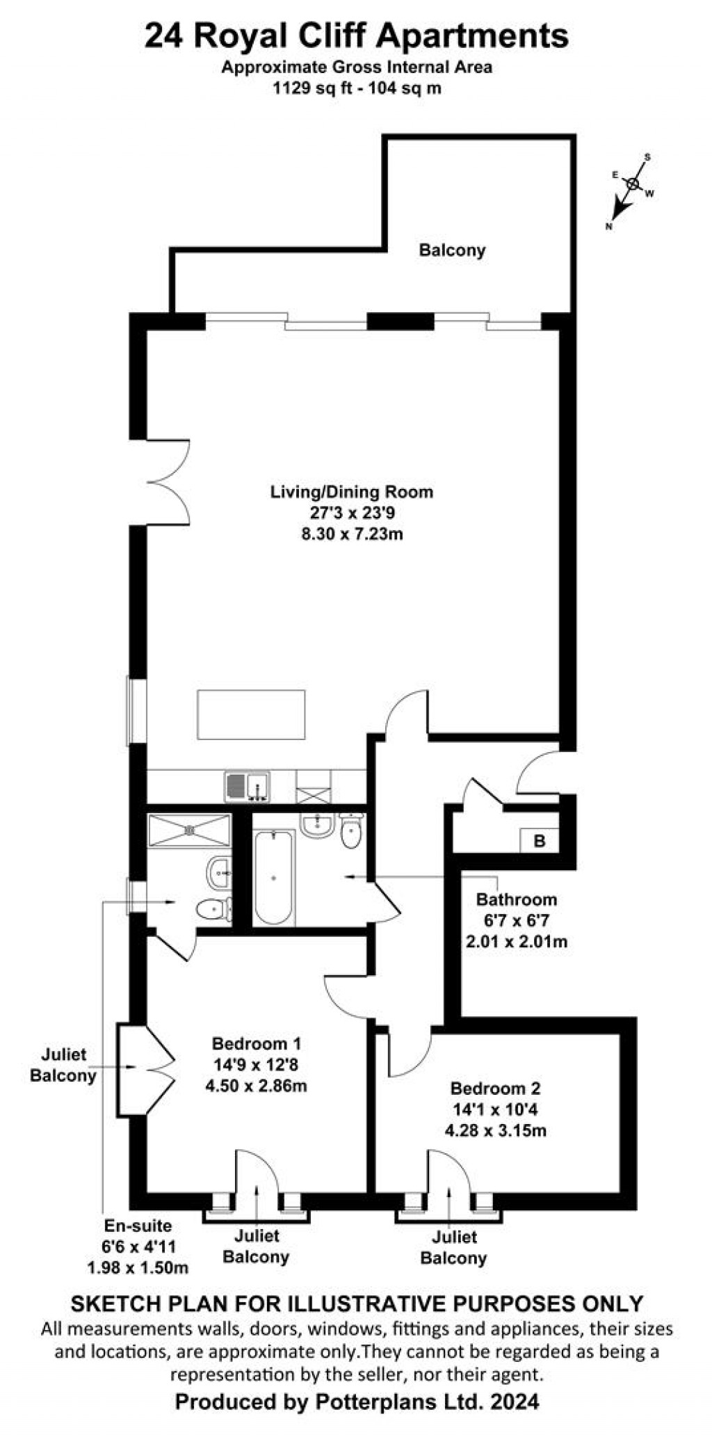 Floorplans For Sandown, Isle of Wight