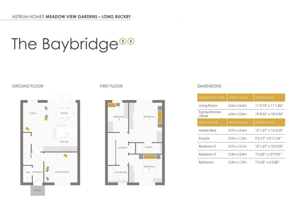 Floorplans For Blincow Road, Long Buckby, Northampton, NN6
