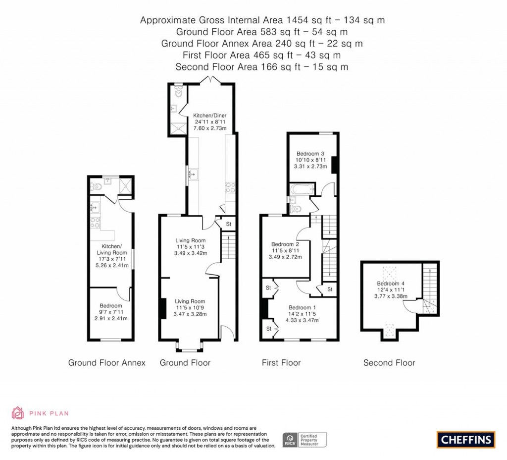 Floorplans For Fulbourn Road, Cambridge