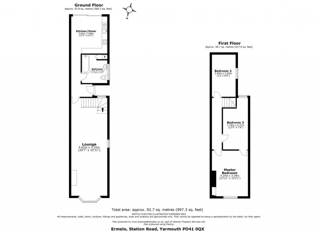 Floorplans For Yarmouth, Isle of Wight