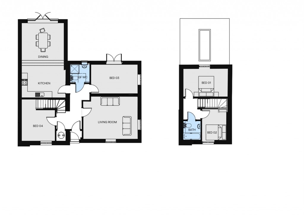 Floorplans For Salisbury Road, Pimperne, Blandford Forum