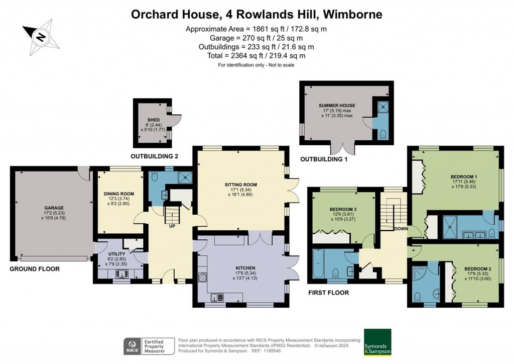 Floorplans For Rowlands Hill, Wimborne