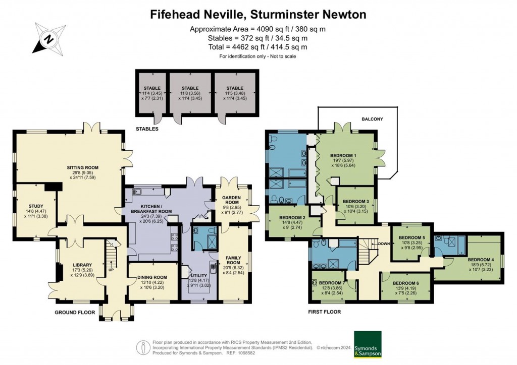 Floorplans For Fifehead Neville, Sturminster Newton