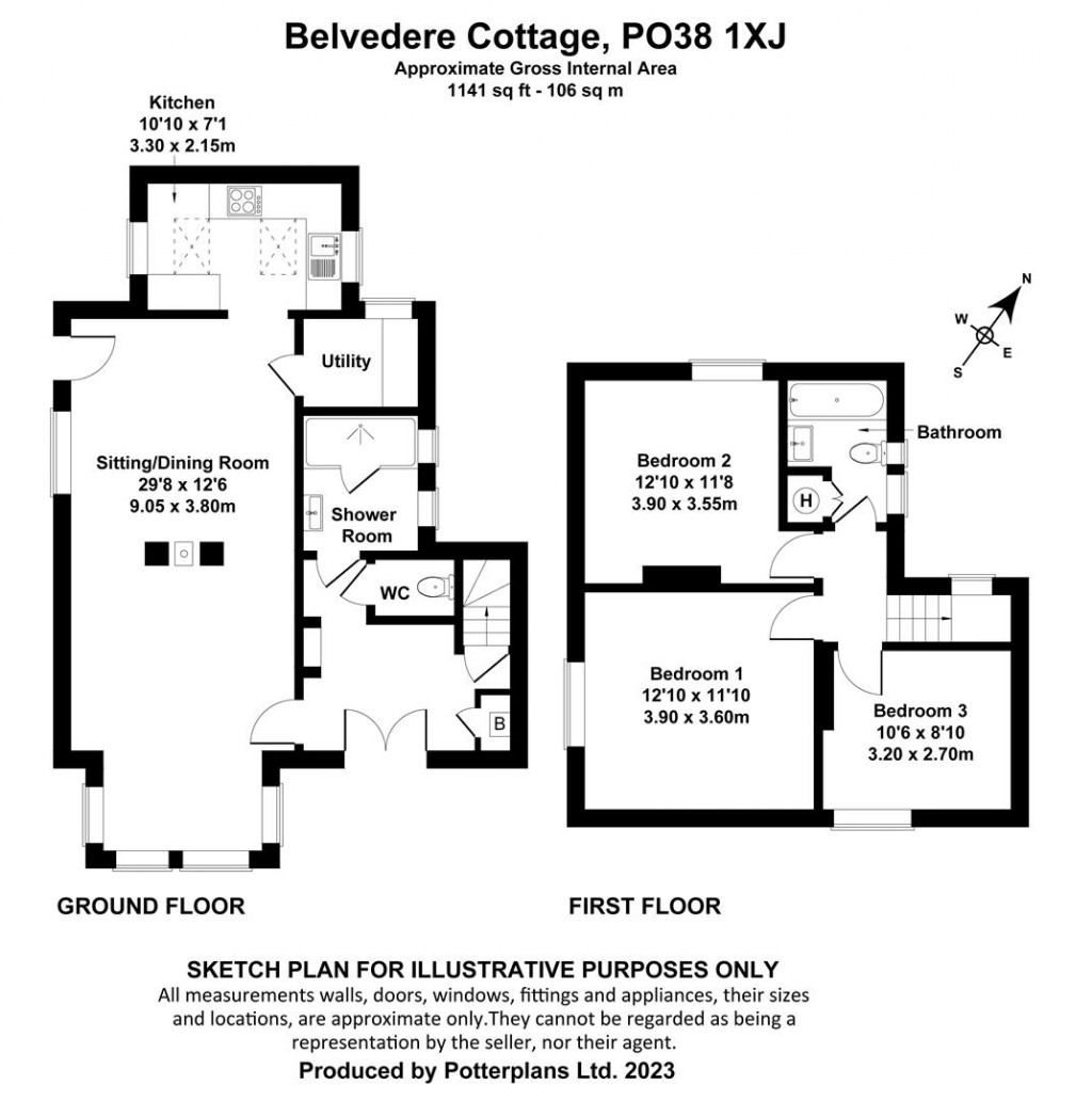 Floorplans For St Lawrence, Isle of Wight