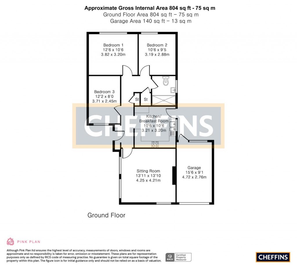 Floorplans For Strollers Way, Stetchworth