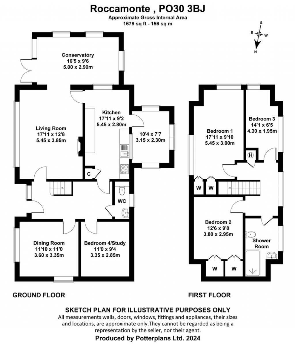 Floorplans For Blackwater, Isle of Wight