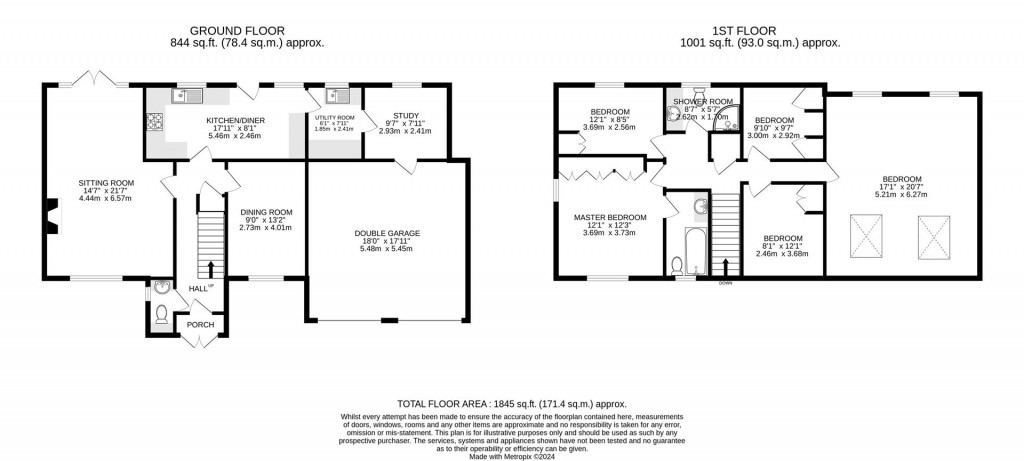 Floorplans For Hill Gardens, Market Harborough