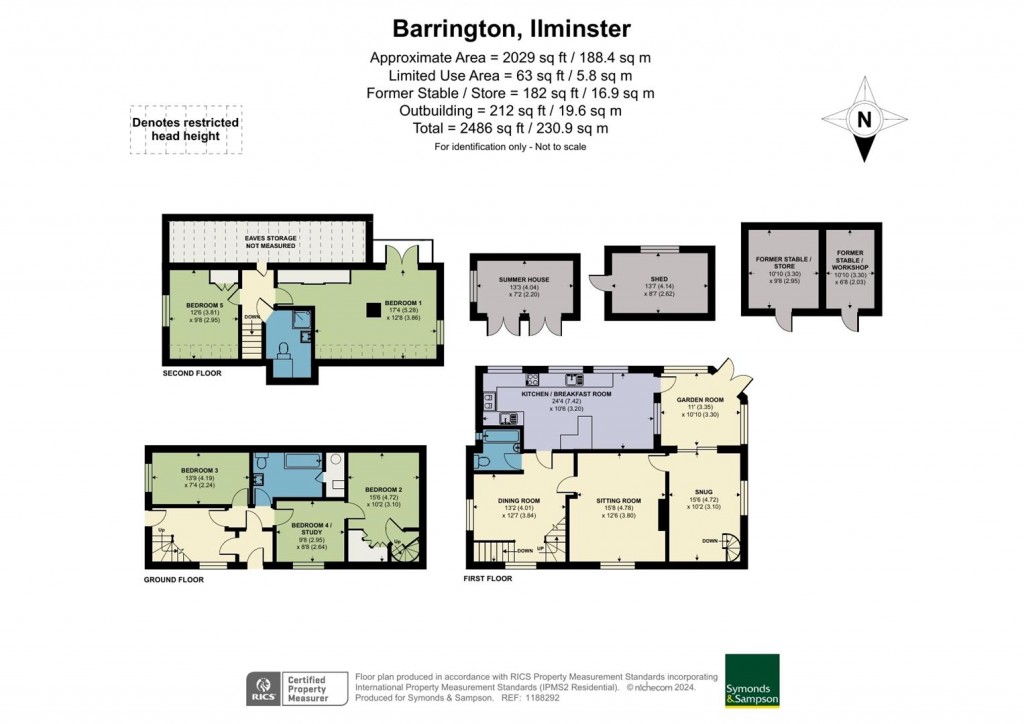 Floorplans For Barrington, Ilminster, Somerset