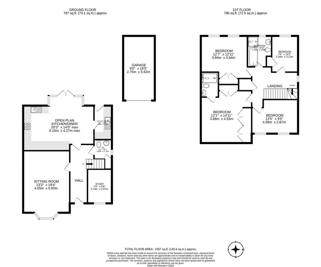 Floorplans For Longbreach Road, Kibworth Harcourt, Leicester