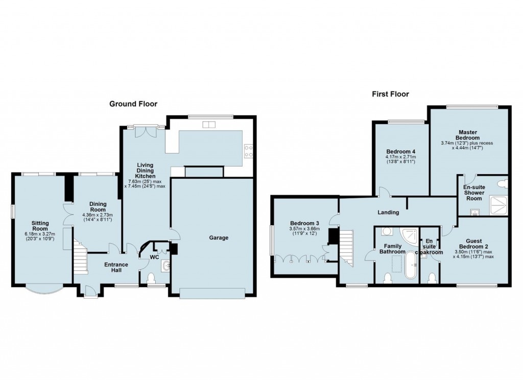 Floorplans For Highfields Close, Ashby-De-La-Zouch, LE65