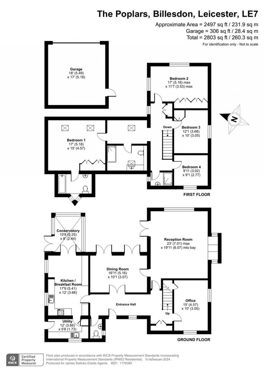 Floorplans For Grandfields, The Poplars, Billesdon