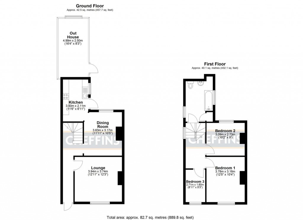 Floorplans For Back Hill, Ely