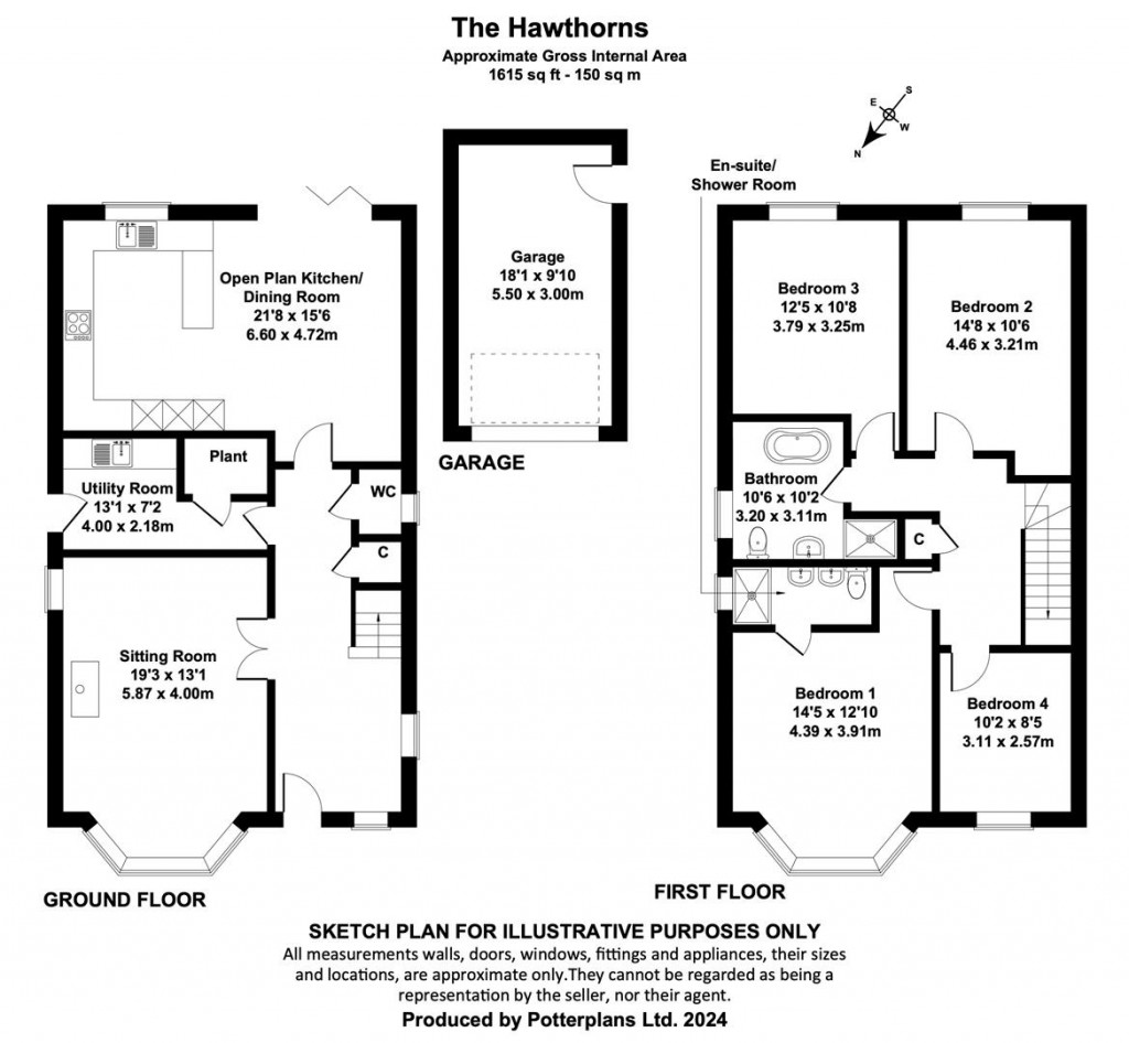 Floorplans For Bembridge, Isle of Wight