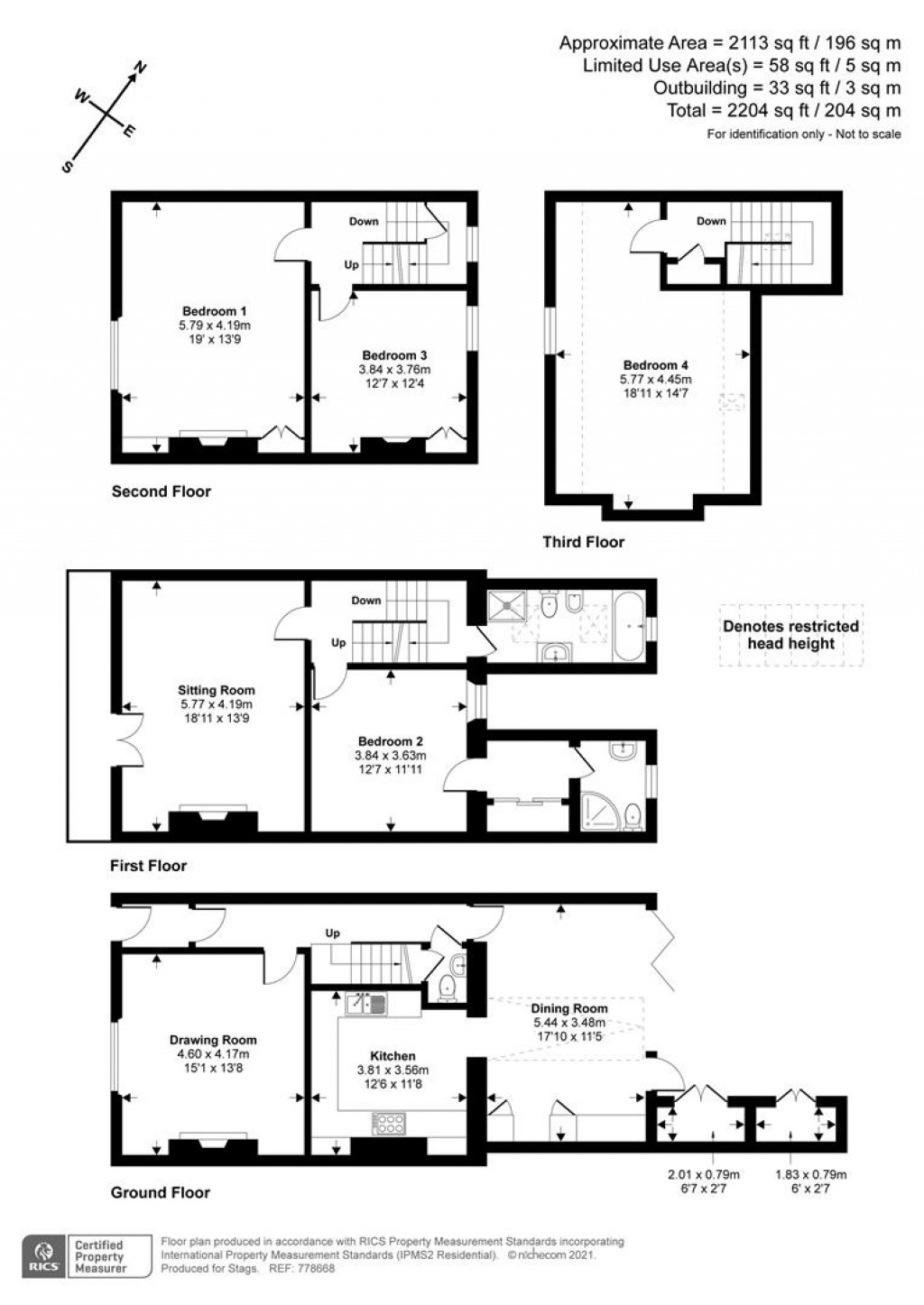 Floorplans For Belmont Road, Exeter