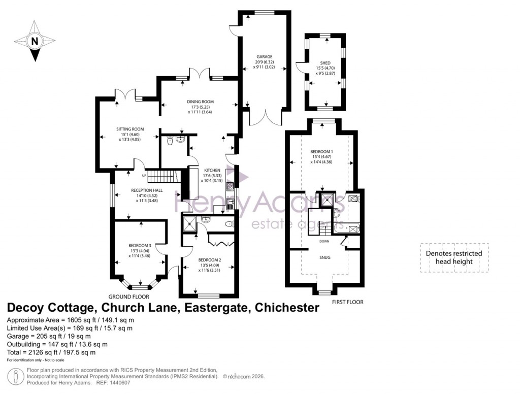 Floorplans For Church Lane, Eastergate, PO20