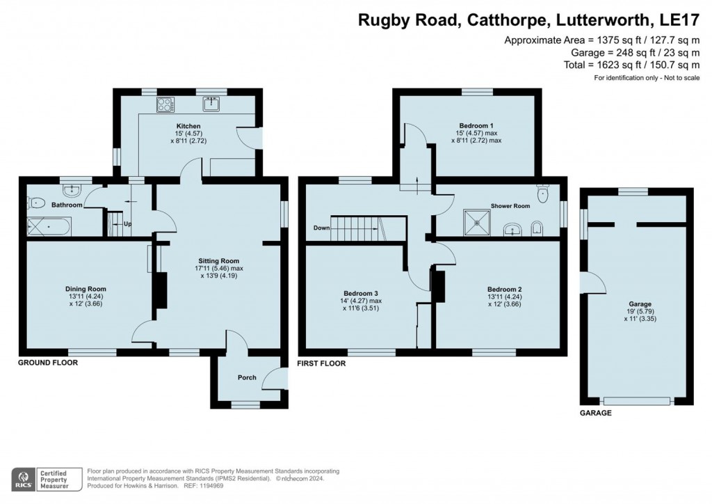 Floorplans For Rugby Road, Catthorpe, Lutterworth, LE17