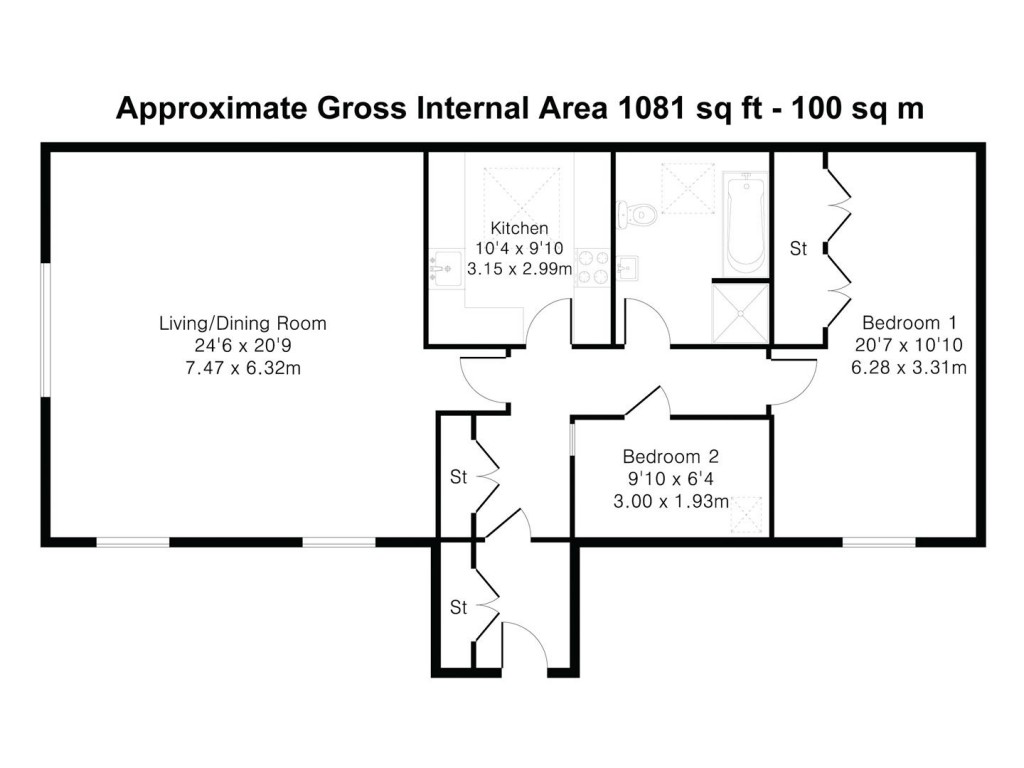 Floorplans For West Road, Saffron Walden