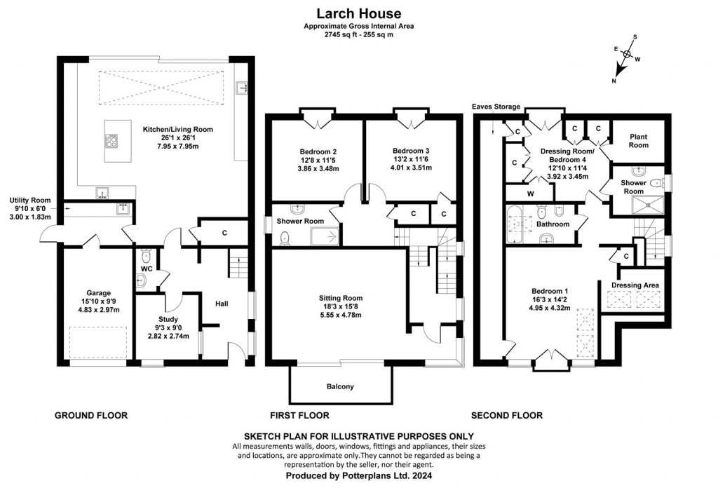 Floorplans For Cowes, Isle of Wight