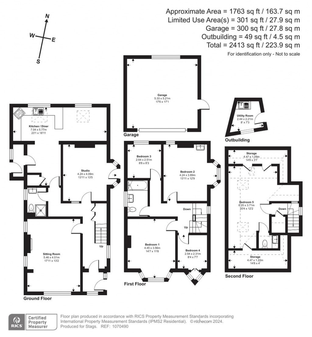 Floorplans For Priory Avenue, Totnes