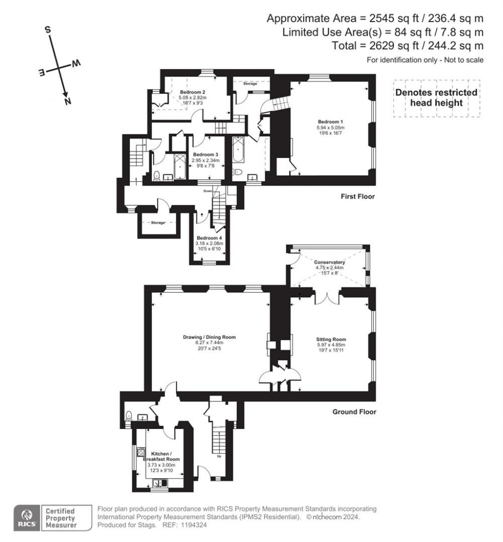 Floorplans For Littlehempston, Totnes