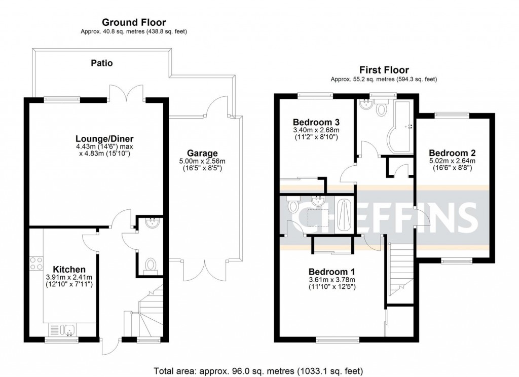 Floorplans For Blaydon Place, Sutton, Ely