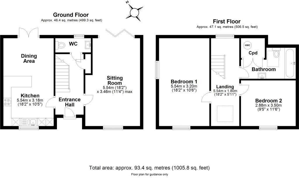 Floorplans For The Glebe, Elmdon, Saffron Walden