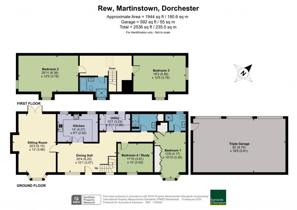 Floorplans For Martinstown, Dorchester