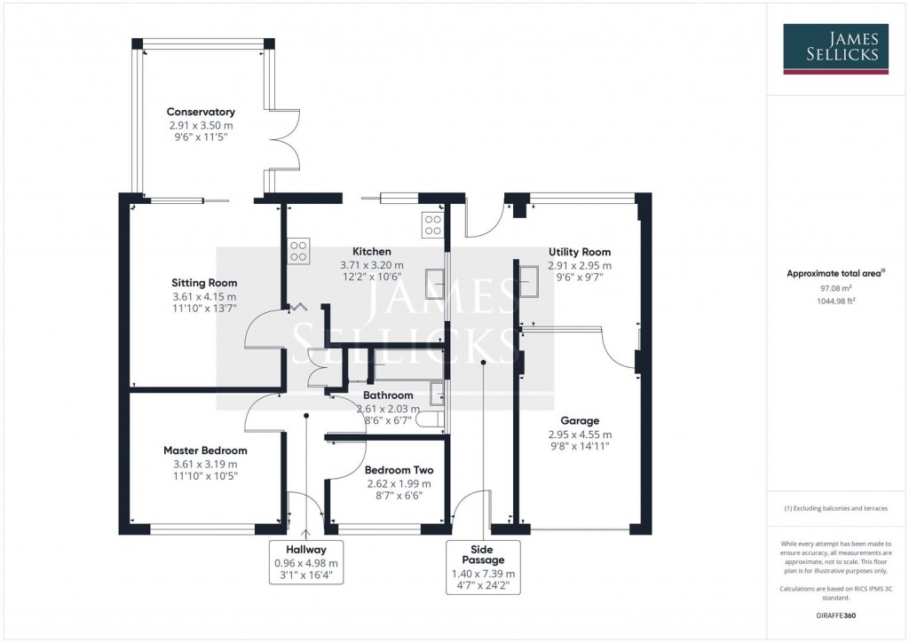 Floorplans For School Lane, Gaulby, Leicestershire
