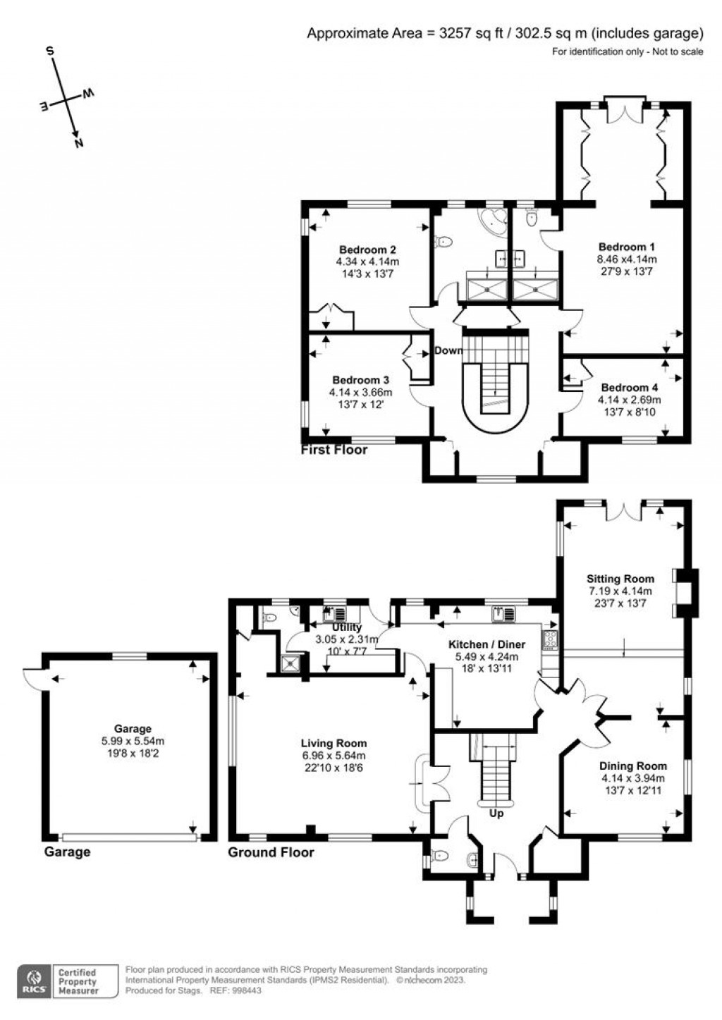 Floorplans For Pyles Thorne Road, Wellington