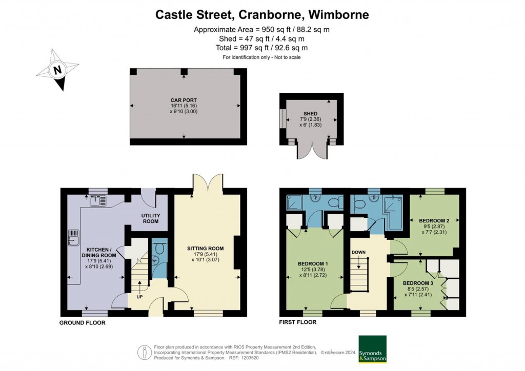 Floorplans For Castle Street, Cranborne