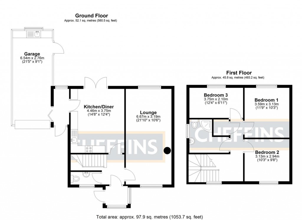 Floorplans For Red Lion Lane, Sutton, Ely