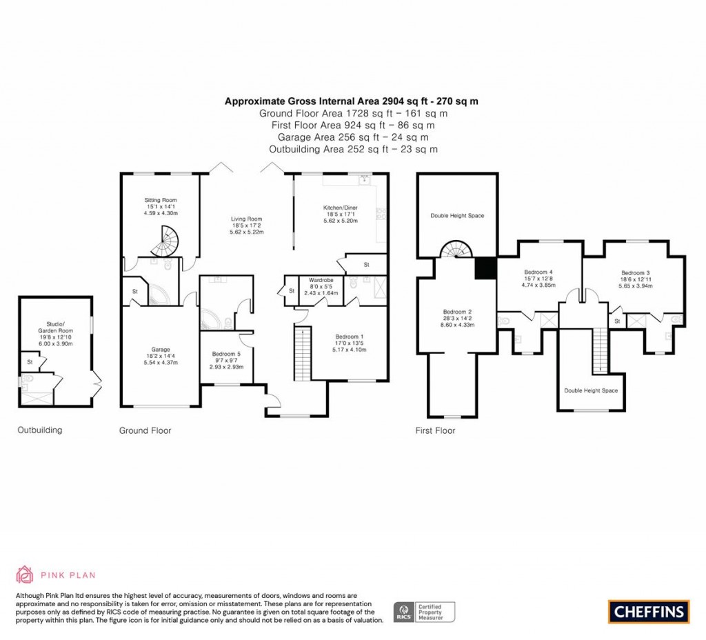 Floorplans For Cardinals Green, Horseheath, Cambridge