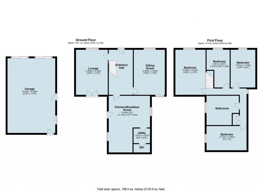 Floorplans For Loughborough Road, Coleorton, LE65