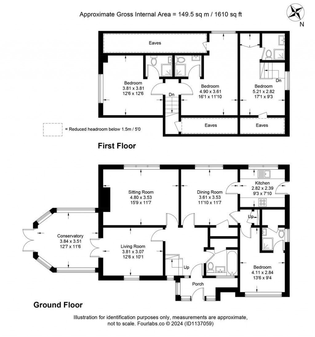Floorplans For The Mounts, East Allington, Totnes