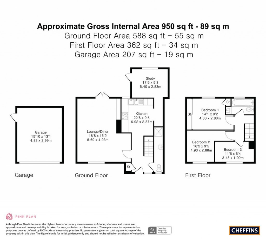 Floorplans For Medcalfe Way, Melbourn, Royston