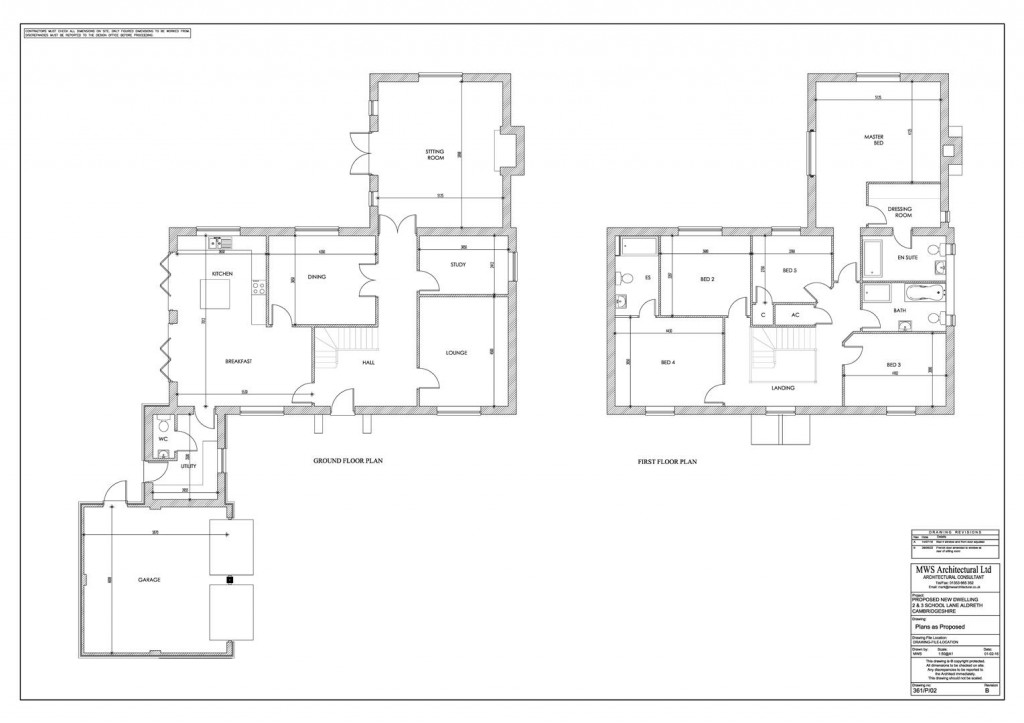 Floorplans For School Lane, Aldreth