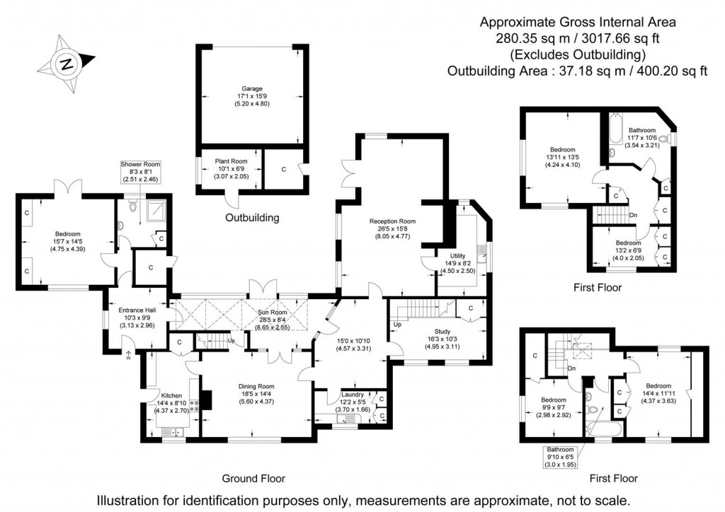 Floorplans For Church End, Ashdon, Saffron Walden
